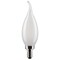 6Pk - Satco 4w CA10 LED 2700K Candelabra Base Frosted Dimmable - 40w equiv
